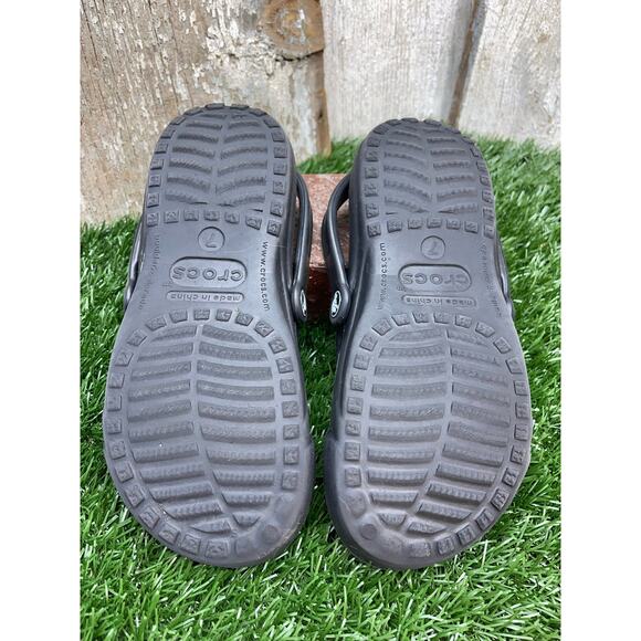 CROCS Black Sandals Sling Back Open Toe Women's 7 Sandals - Picture 5 of 5